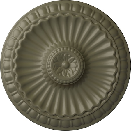 Ekena Millwork Linus Ceiling Medallion, Hand-Painted Spartan Stone, 11 1/4"OD x 1 1/8"P CM11LISSF